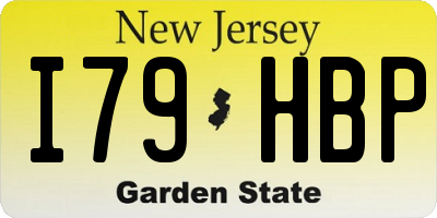 NJ license plate I79HBP