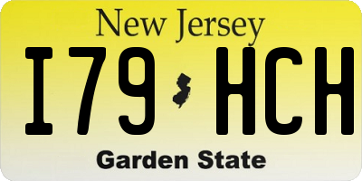 NJ license plate I79HCH