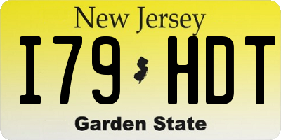 NJ license plate I79HDT
