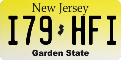 NJ license plate I79HFI