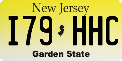 NJ license plate I79HHC