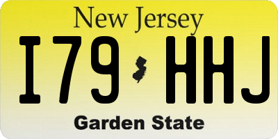 NJ license plate I79HHJ