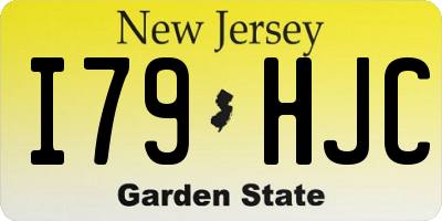 NJ license plate I79HJC