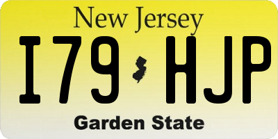 NJ license plate I79HJP