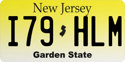 NJ license plate I79HLM