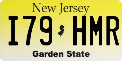 NJ license plate I79HMR