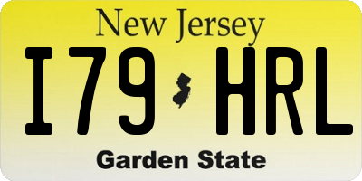 NJ license plate I79HRL