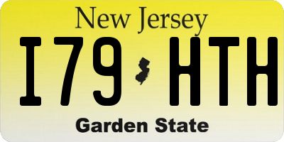 NJ license plate I79HTH
