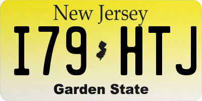 NJ license plate I79HTJ