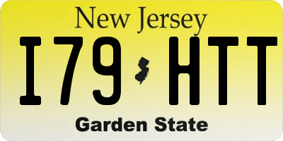NJ license plate I79HTT