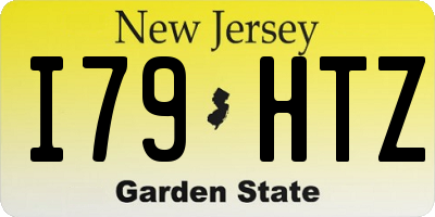 NJ license plate I79HTZ