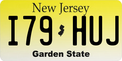 NJ license plate I79HUJ