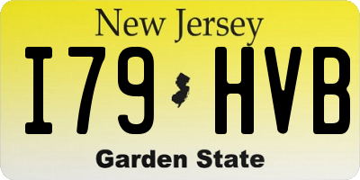NJ license plate I79HVB