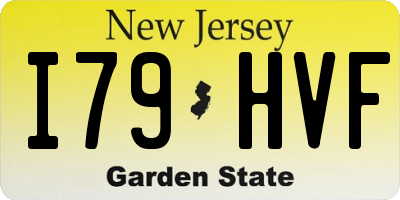 NJ license plate I79HVF