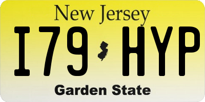 NJ license plate I79HYP