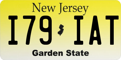 NJ license plate I79IAT
