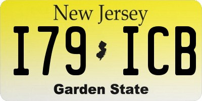 NJ license plate I79ICB