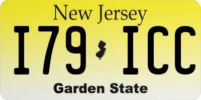 NJ license plate I79ICC