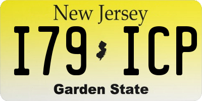 NJ license plate I79ICP