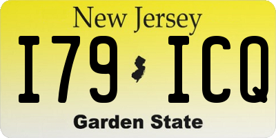 NJ license plate I79ICQ