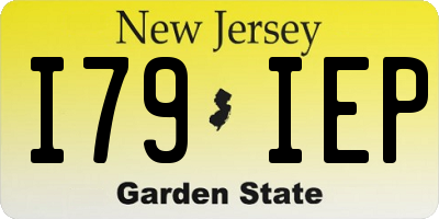 NJ license plate I79IEP
