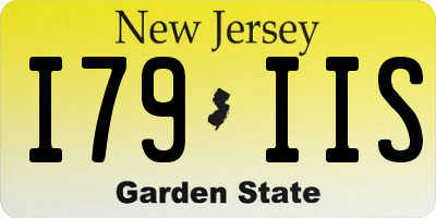 NJ license plate I79IIS