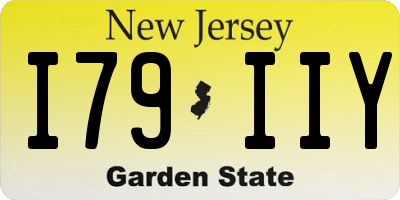 NJ license plate I79IIY