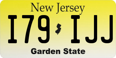 NJ license plate I79IJJ