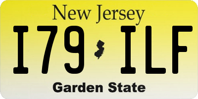 NJ license plate I79ILF