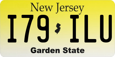 NJ license plate I79ILU
