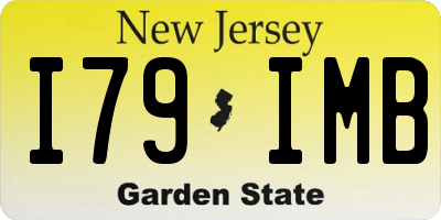 NJ license plate I79IMB