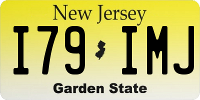 NJ license plate I79IMJ