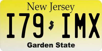 NJ license plate I79IMX
