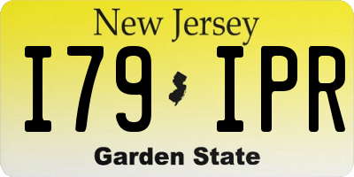 NJ license plate I79IPR