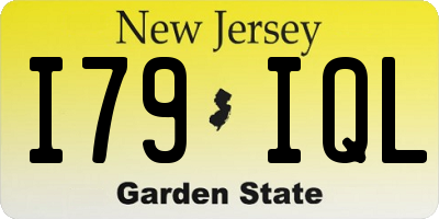 NJ license plate I79IQL