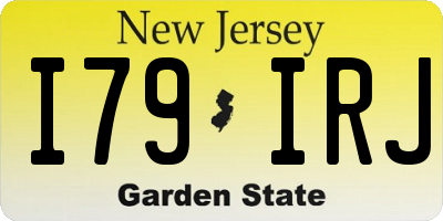 NJ license plate I79IRJ