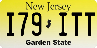 NJ license plate I79ITT