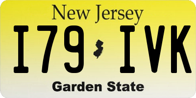 NJ license plate I79IVK
