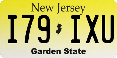 NJ license plate I79IXU