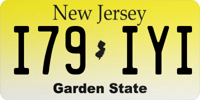 NJ license plate I79IYI