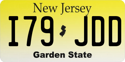 NJ license plate I79JDD