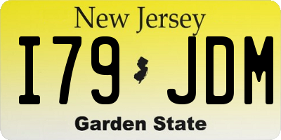 NJ license plate I79JDM