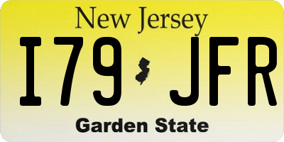 NJ license plate I79JFR