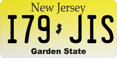NJ license plate I79JIS