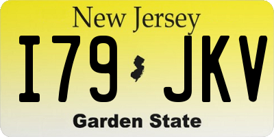 NJ license plate I79JKV