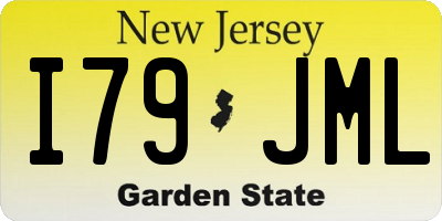 NJ license plate I79JML
