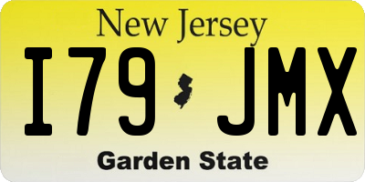 NJ license plate I79JMX