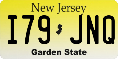 NJ license plate I79JNQ
