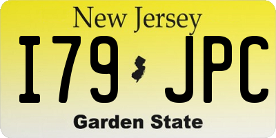 NJ license plate I79JPC
