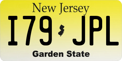 NJ license plate I79JPL
